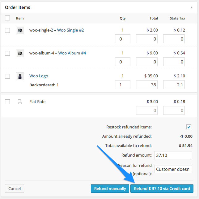 WooCommerce Moneris: Refund support