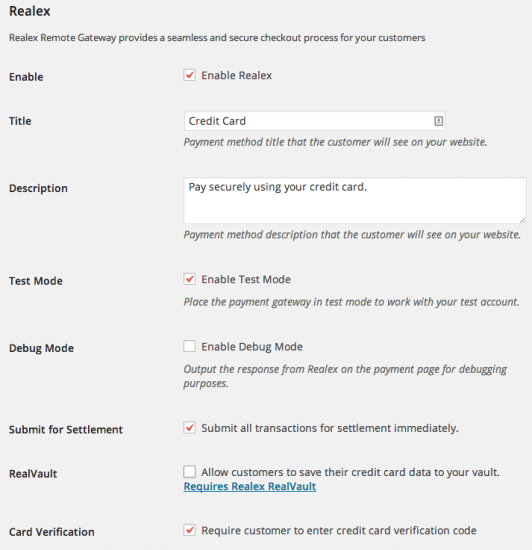 WooCommerce Global Payments Admin Settings