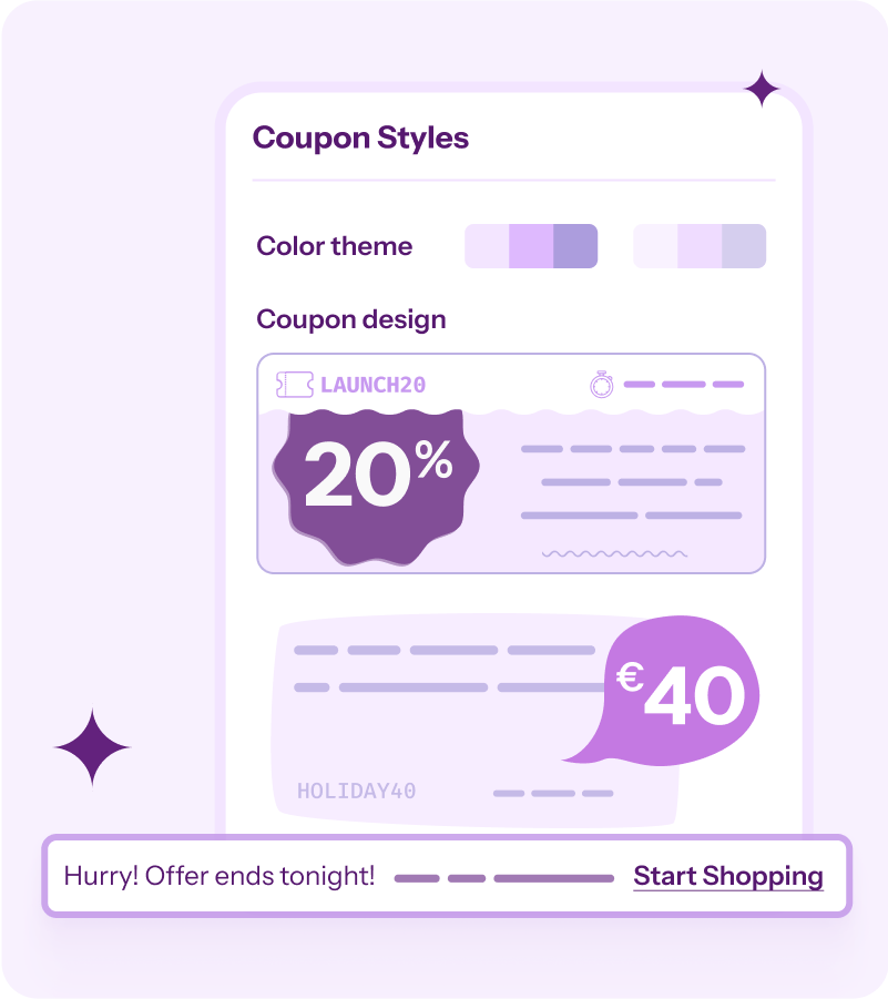 WooCommerce custom color and designs, storewide notices for coupons plugin