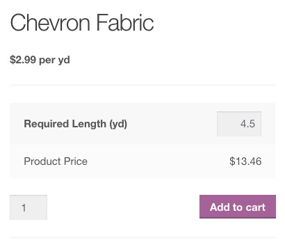 WooCommerce Measurement Price Calculator Price per Yard
