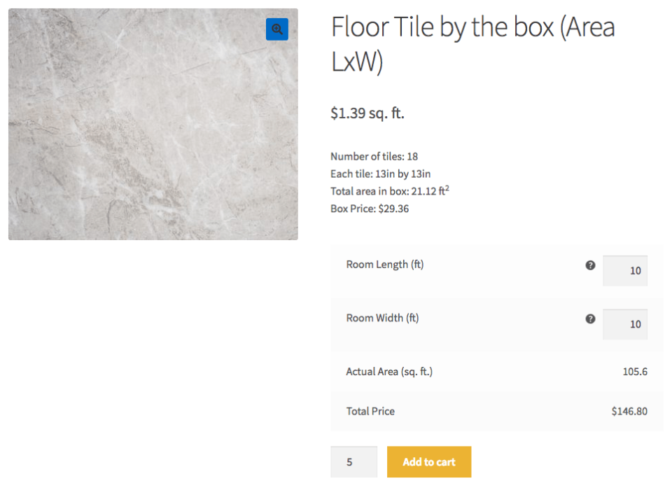 WooCommerce Measurement Price Calculator Quantity Mode product