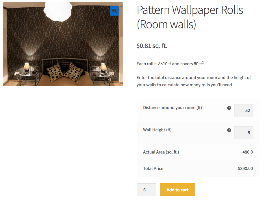 WooCommerce Measurement Price Calculator Wallpaper Example