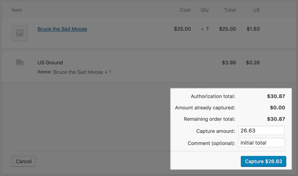 WooCommerce Global Payments HPP process capture