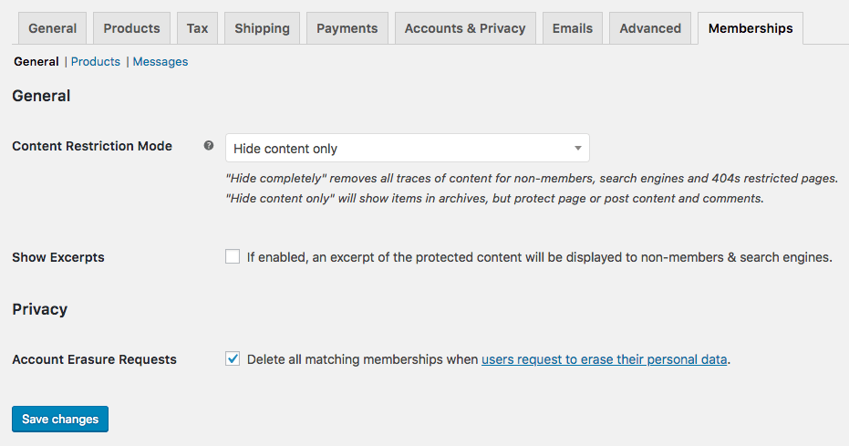 WooCommerce Memberships Data Erasure