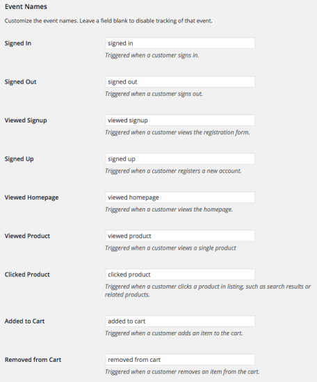 WooCommerce Google Analytics: Event Names 1