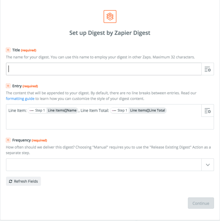 zapier-digest-setup