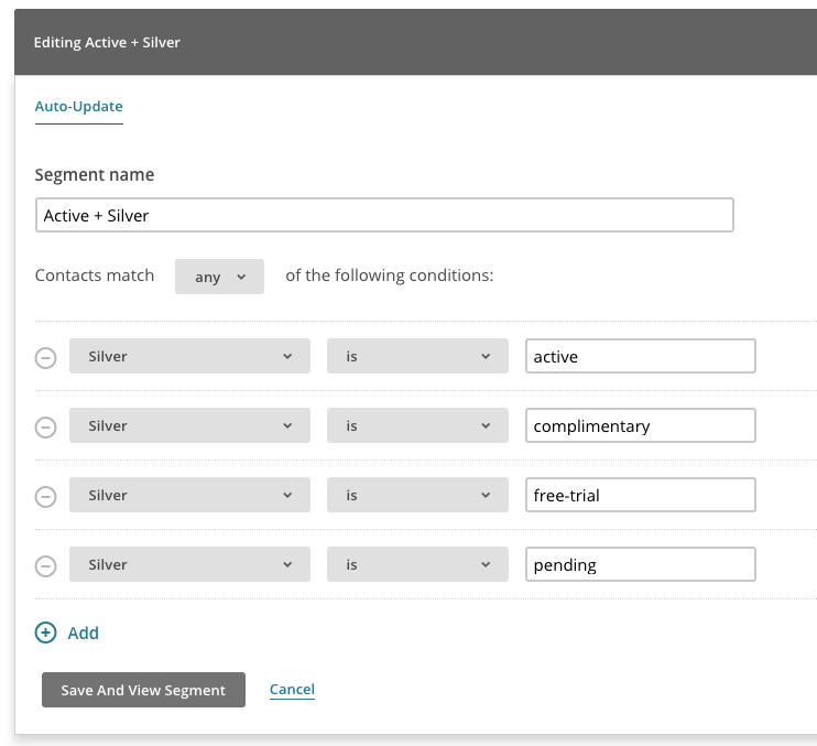 WooCommerce Memberships Mailchimp Sync create segment