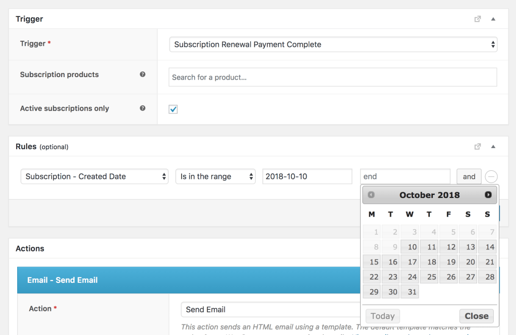 Reward subscribers who signed up in a certain time period