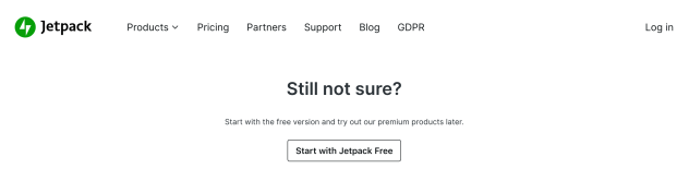 The activation success page on Jetpack.com.