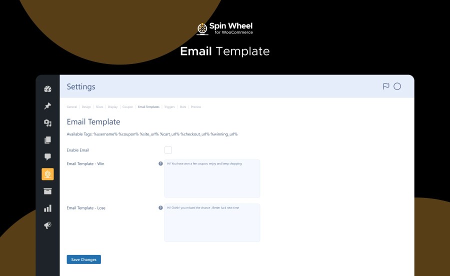 Email Template Feature