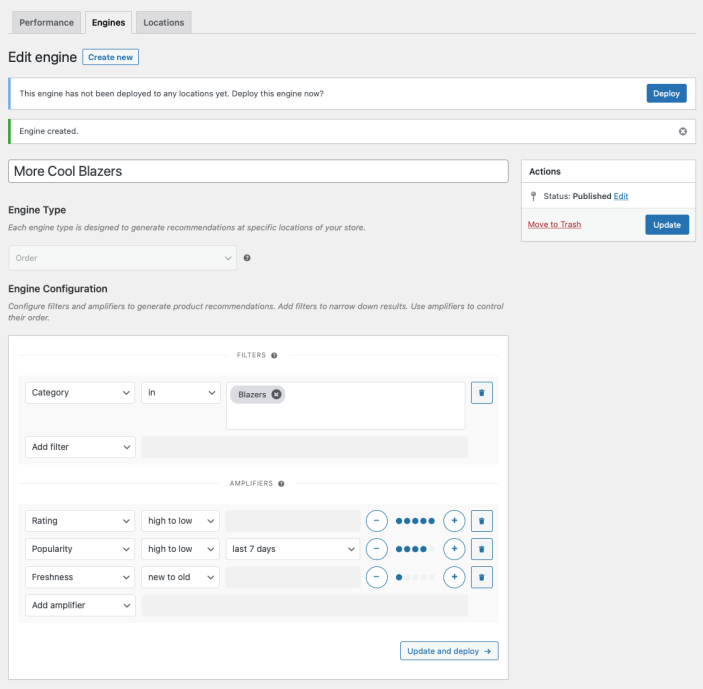 Creating the "More Cool Blazers" Engine.