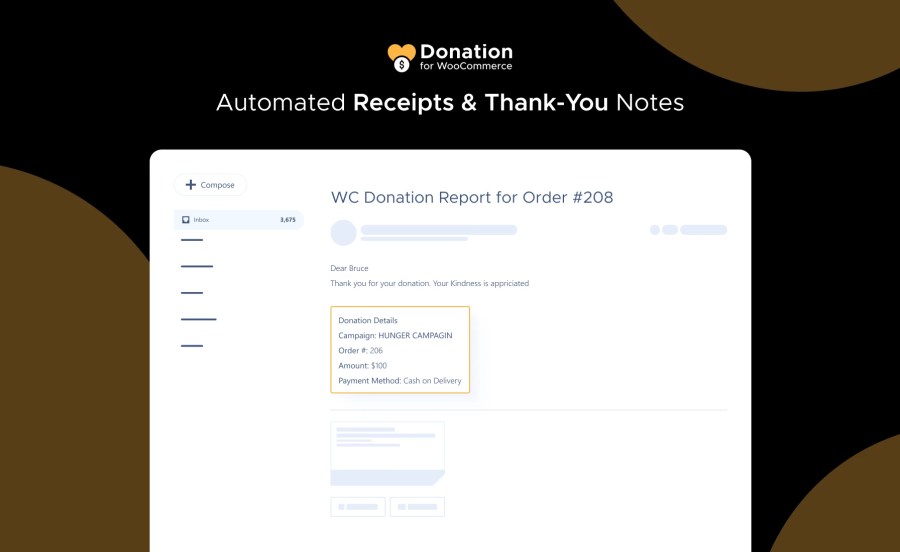 Automated Receipts and Thank You Notes Feature