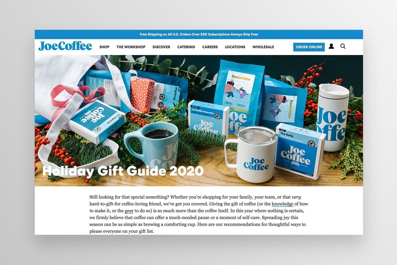 JoeCoffee holiday gift guide