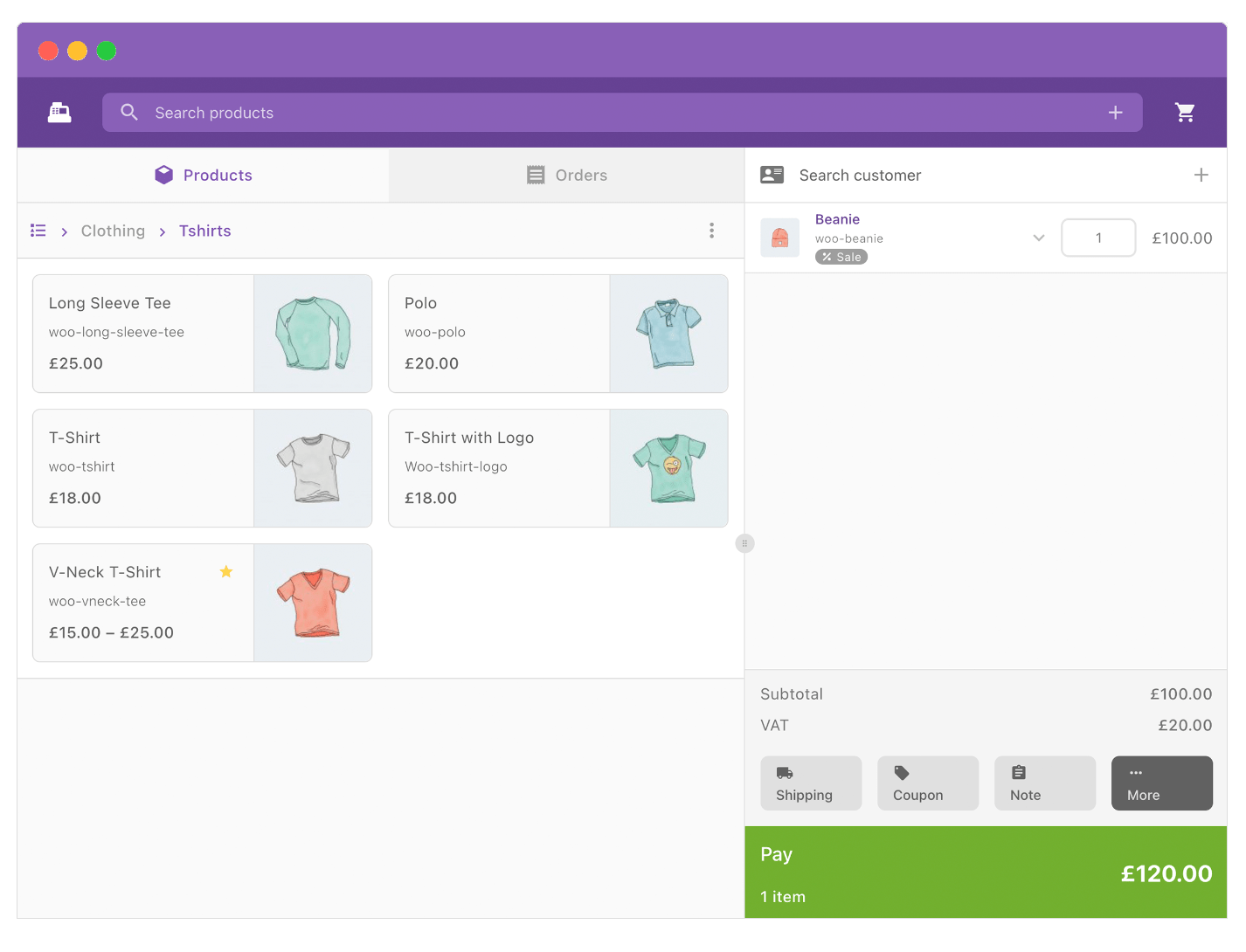 POS integration extension dashboard