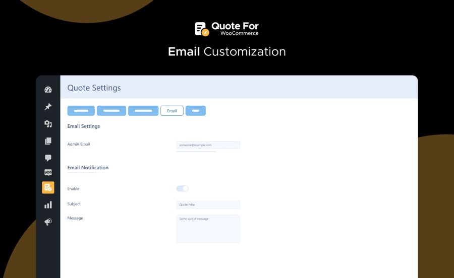 Email Customization Feature