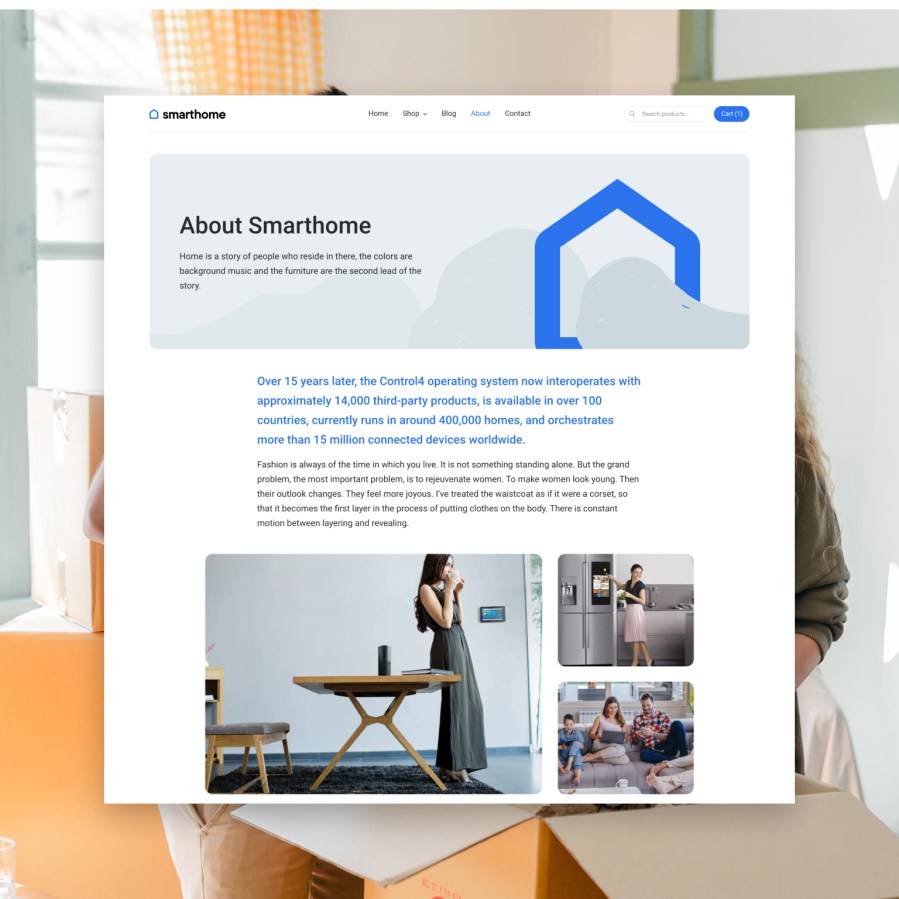Smart Home About Page