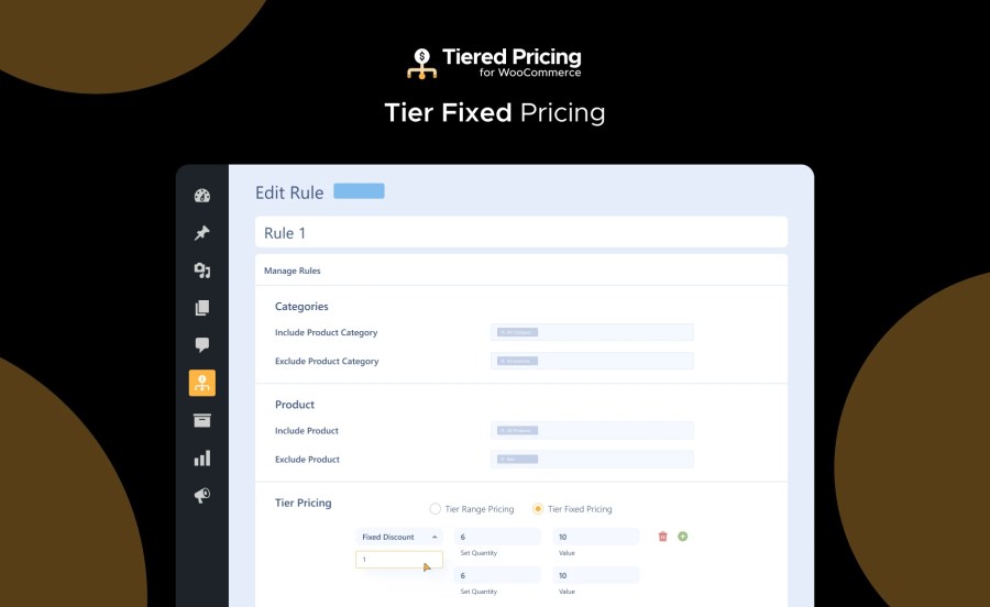 Tier Fixed Pricing Feature