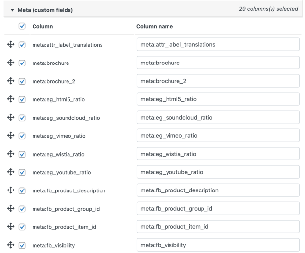 Add custom meta fields