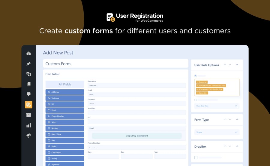 Create custom forms for different users and customers