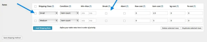 Table Rate Merging Shipping Example 4