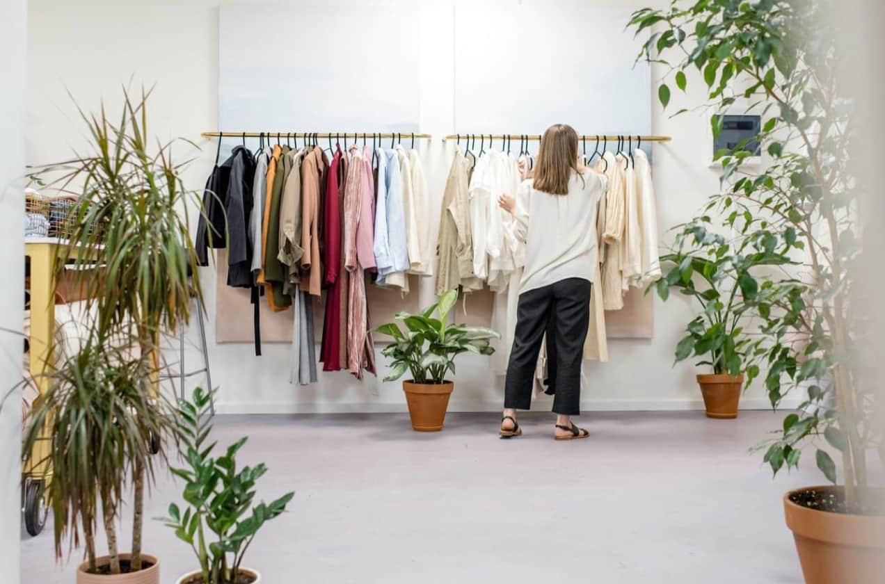 woman browsing for clothes