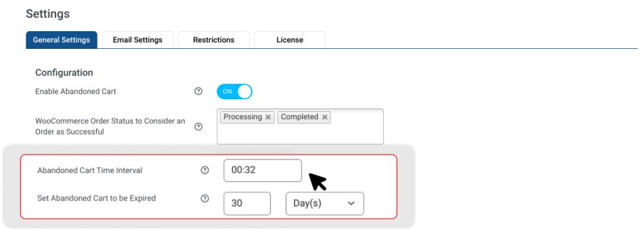 Set a timer for a cart to be considered abandoned and erase all previous data 