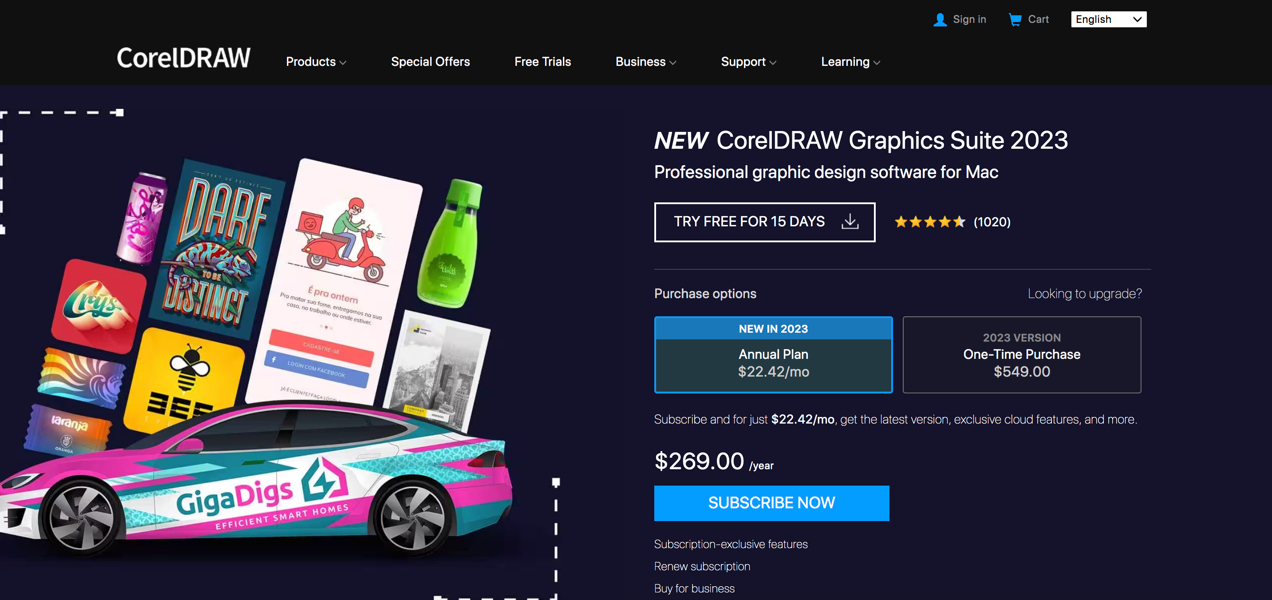 CoralDRAW homepage