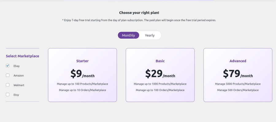 Multichannel for WooCommerce pricing.