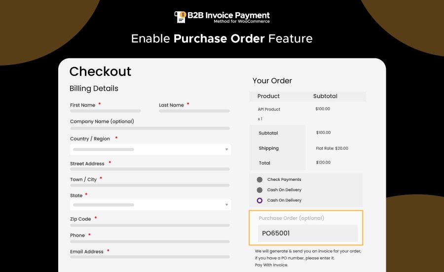 Enable Purchase Order Feature