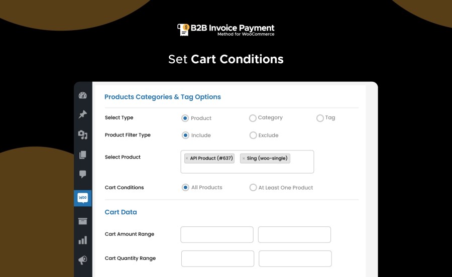 Set Cart Conditions Feature