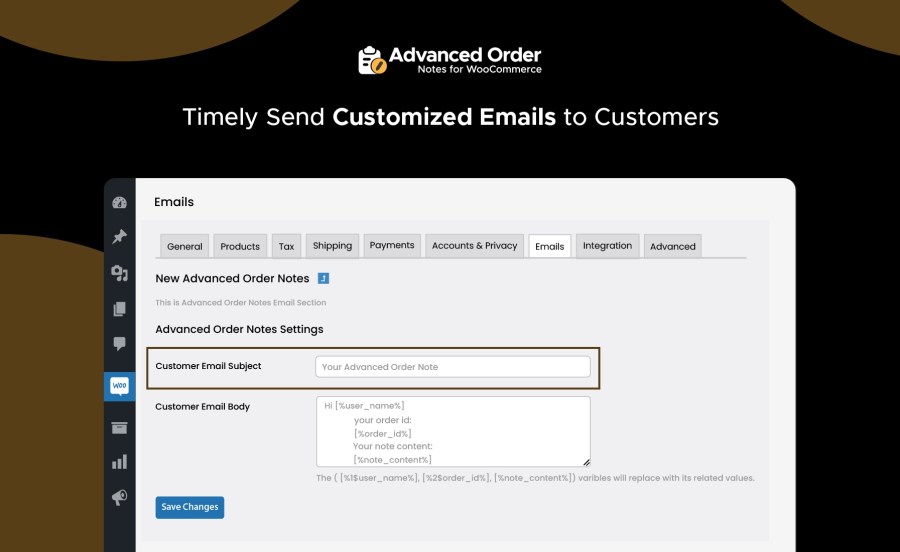 Timely Send Customized Emails to Customers Feature