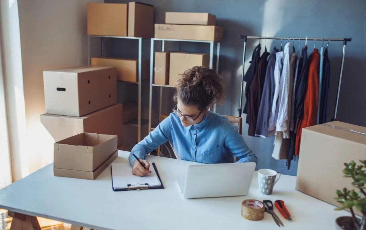 business owner working on a checklist