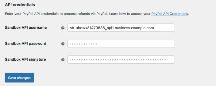 PayPal Standard API Credentials