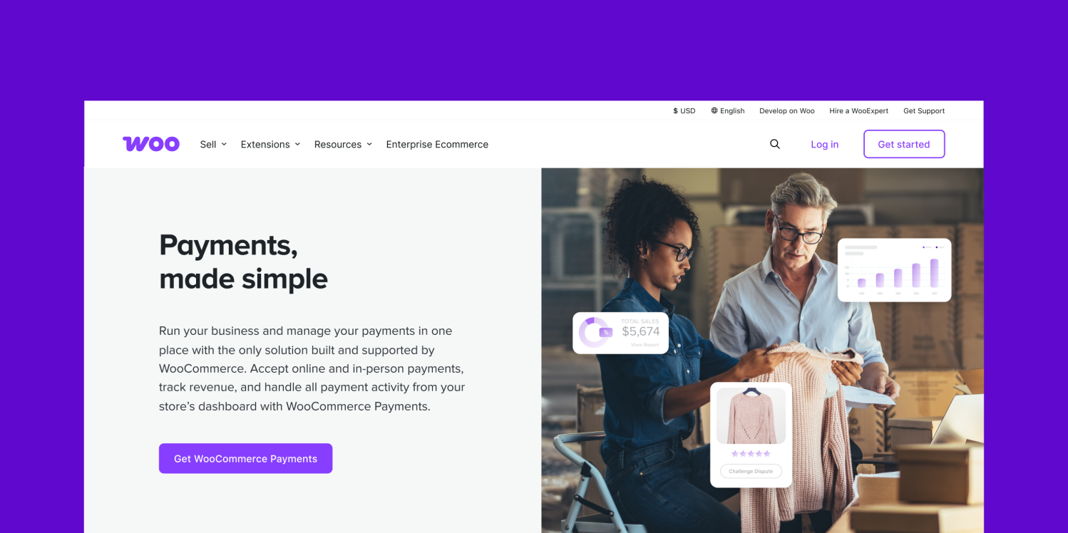 WooPayments page