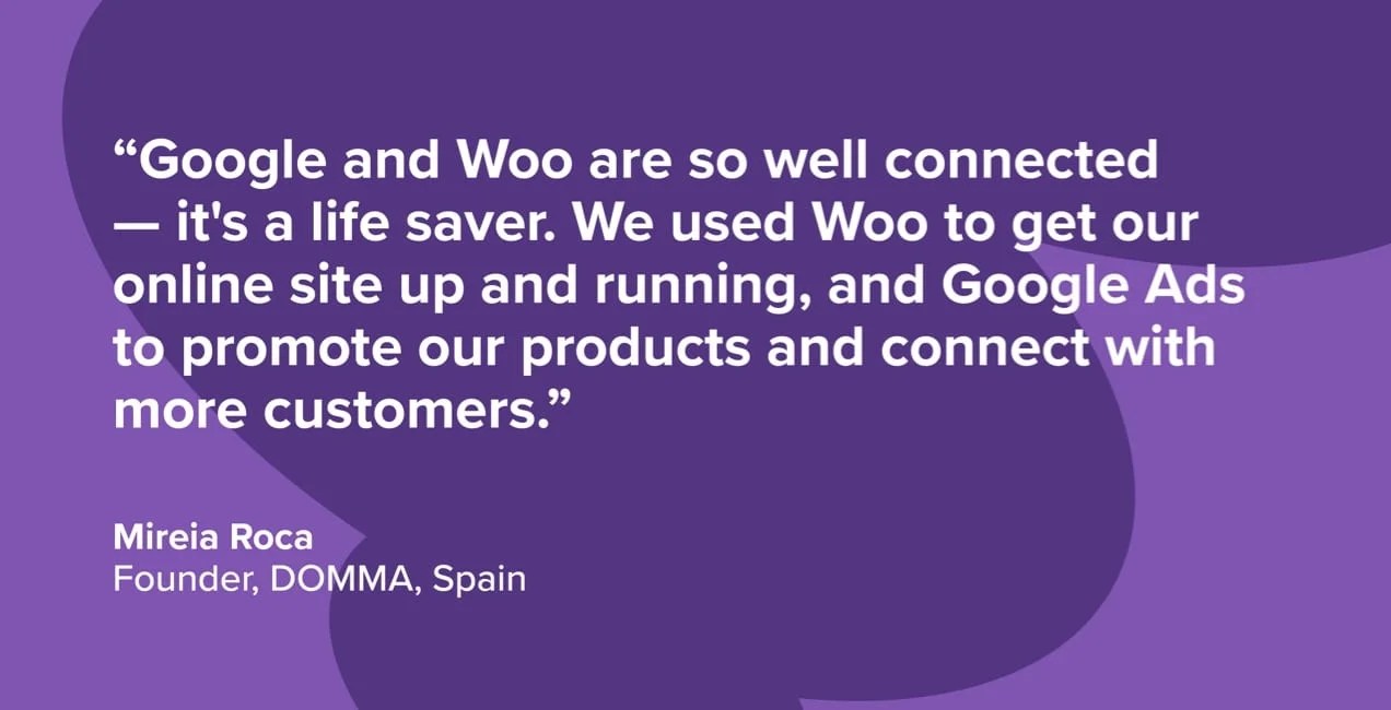 quote about Google and Woo being connected