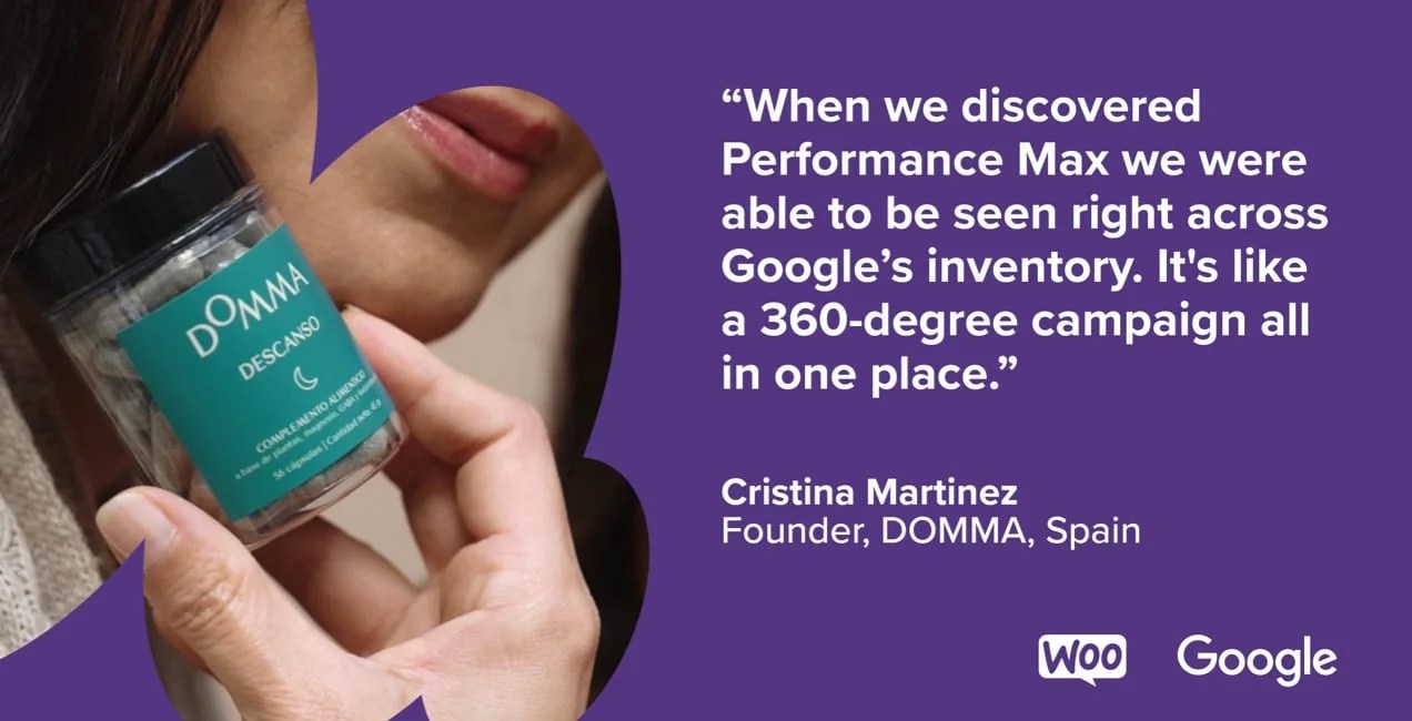 quote from DOMMA founder about Performance Max