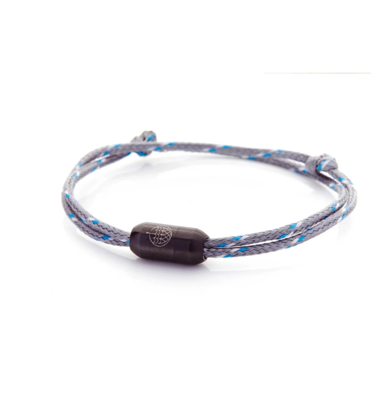 woven blue and gray bracelet from Bracenet